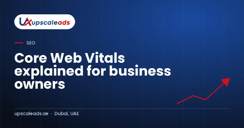 Core Web Vitals explained for business owners: Upscaleads guide