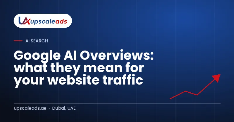 Google AI Overviews: what they mean for your website traffic: Upscaleads guide