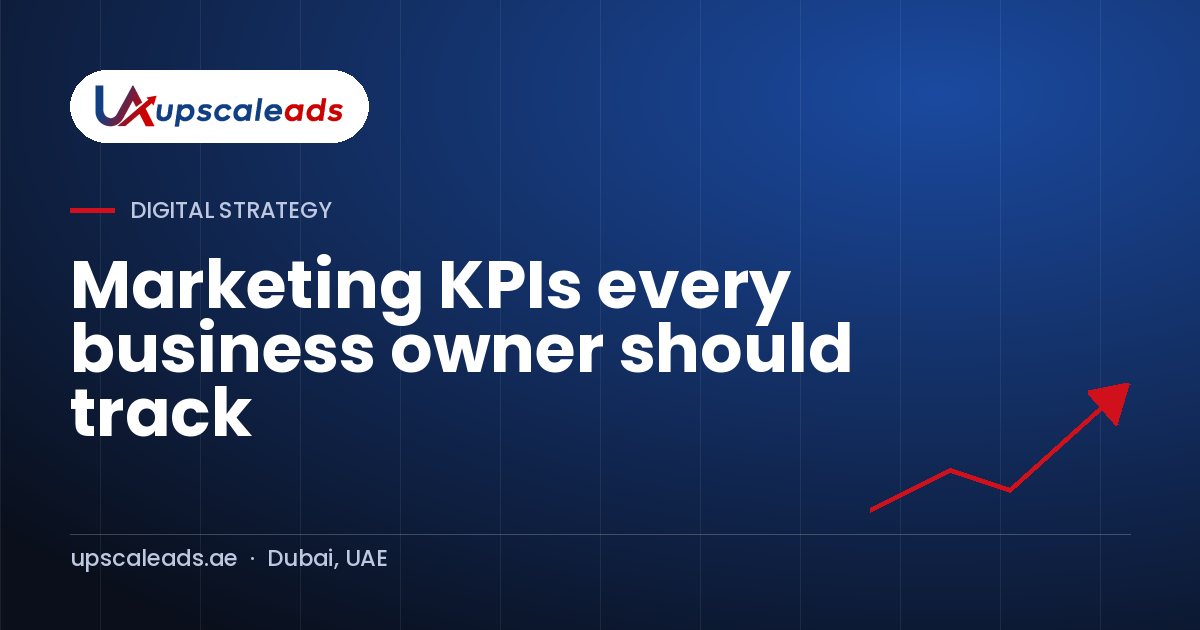 Marketing KPIs every business owner should track: Upscaleads guide