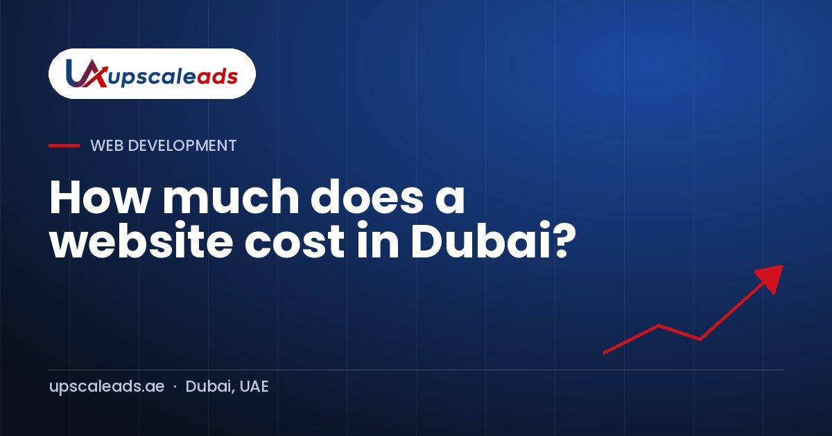 How much does a website cost in Dubai?: Upscaleads guide